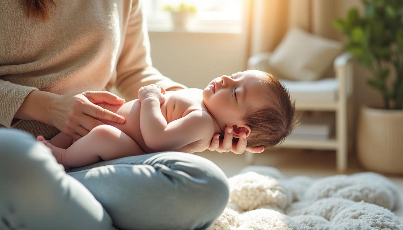découvrez comment le massage bébé peut aider à réduire les effets du stress environnemental, en apaisant votre enfant et en favorisant son bien-être dès les premiers mois.